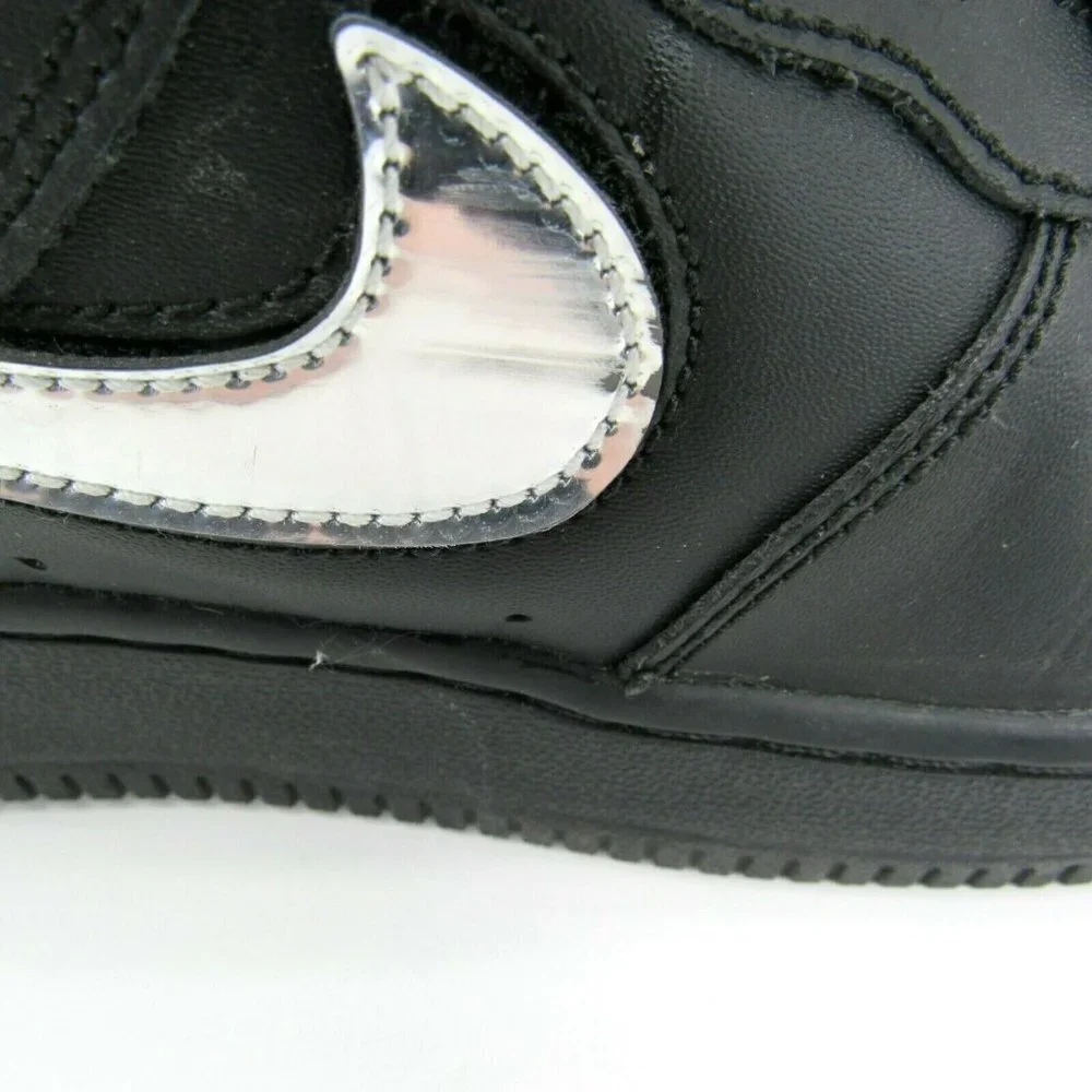 Nike Air Force 1 LV8 3 (GS) Swoosh Pack Black Silver AR7446-001 Size 5.5Y‎